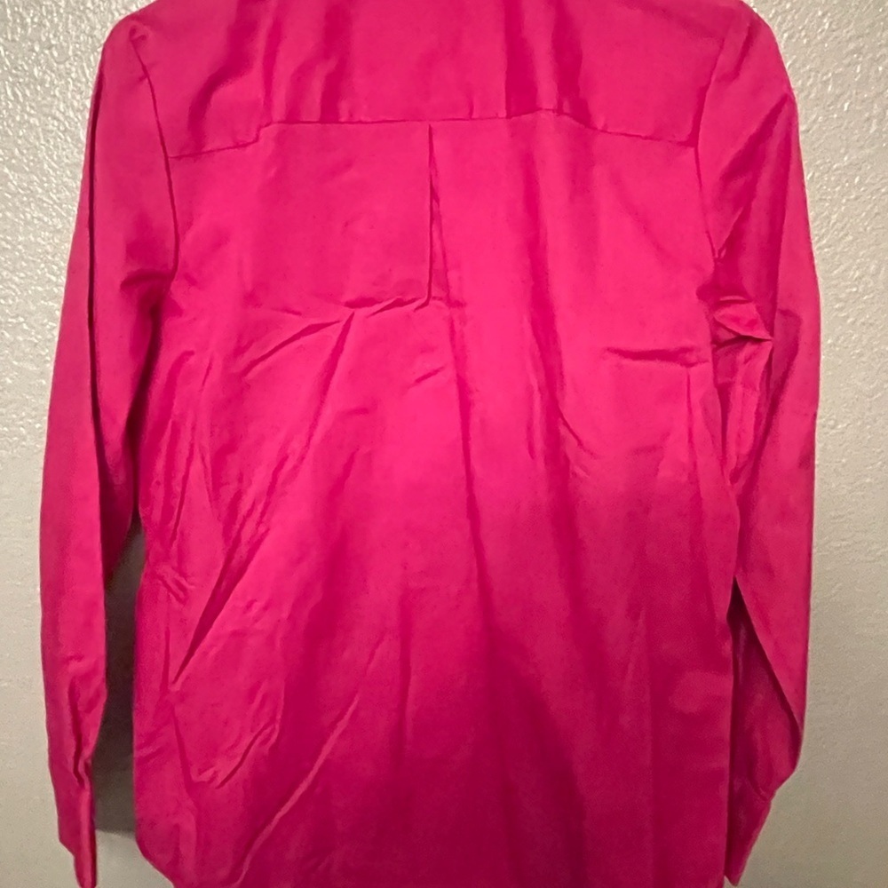 🦊 Foxcroft Appleseed pink button-up shirt with a touch of elegance - Picture 3 of 5